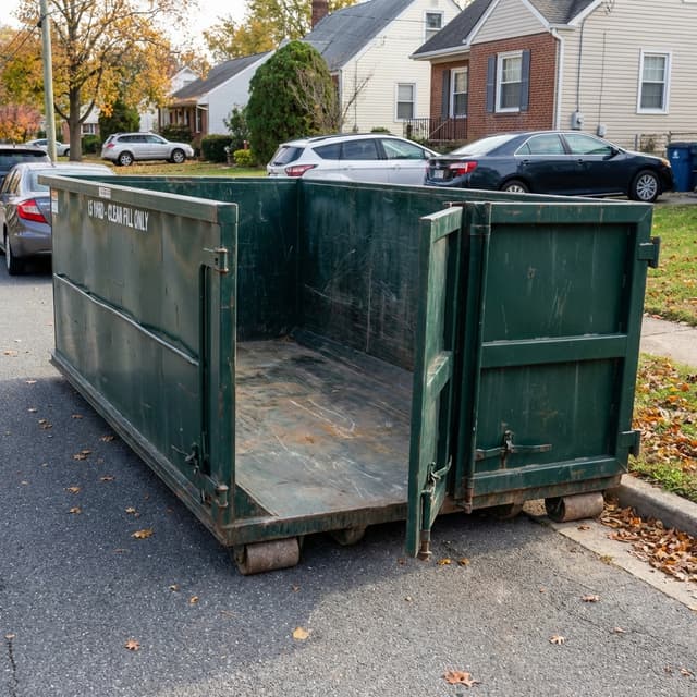 Heavy Duty 15-Yard Roll-Off Dumpster Bin